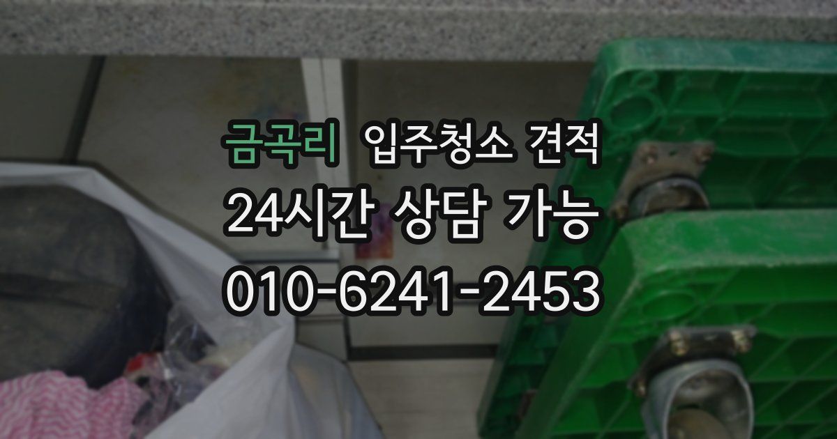 금곡리 입주청소 견적