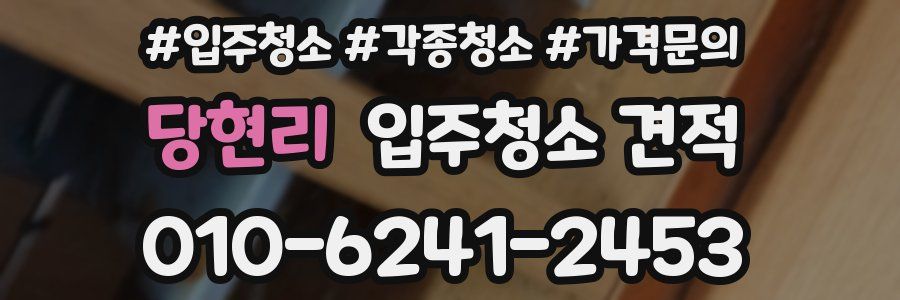 당현리 입주청소 견적