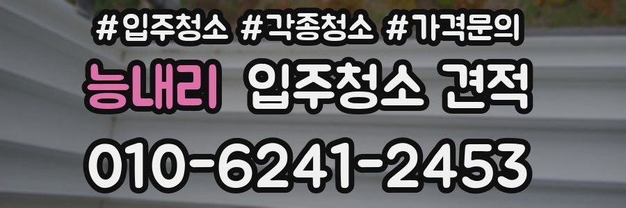 능내리 입주청소 견적