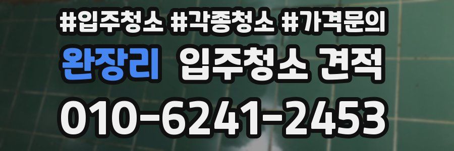 완장리 입주청소 견적