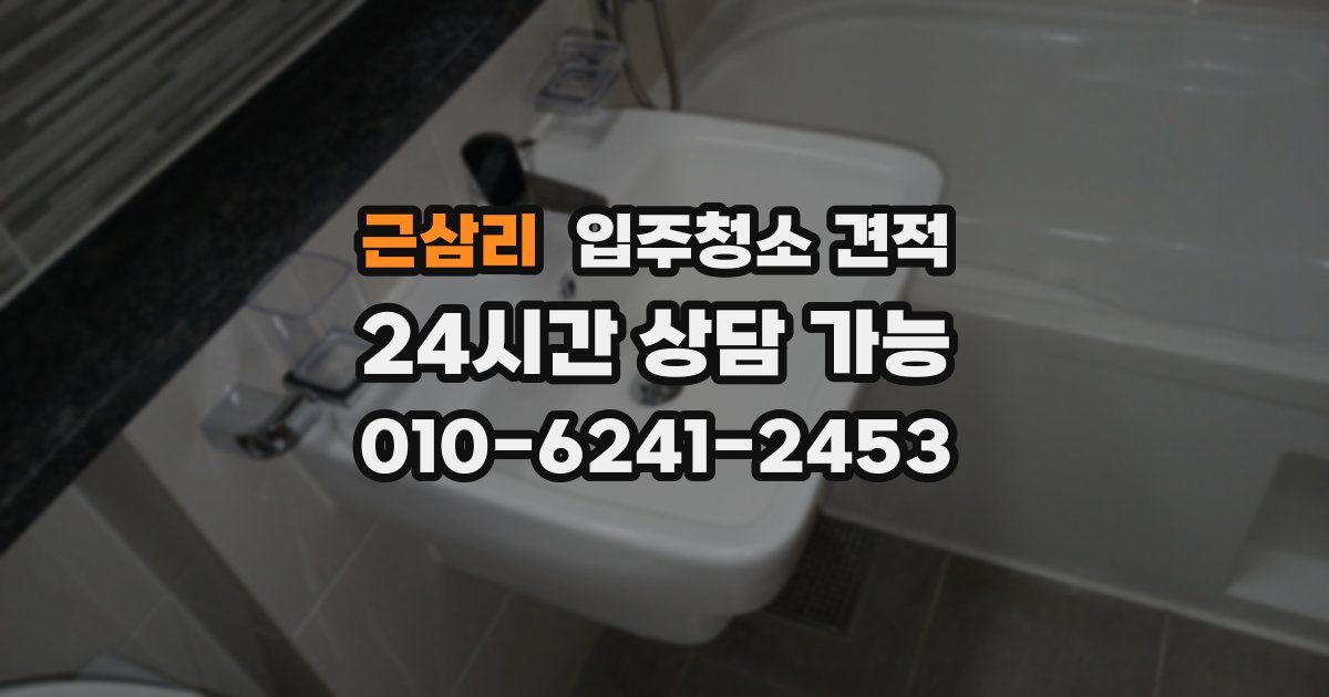 근삼리 입주청소 견적