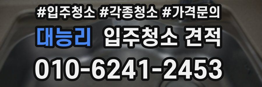 대능리 입주청소 견적