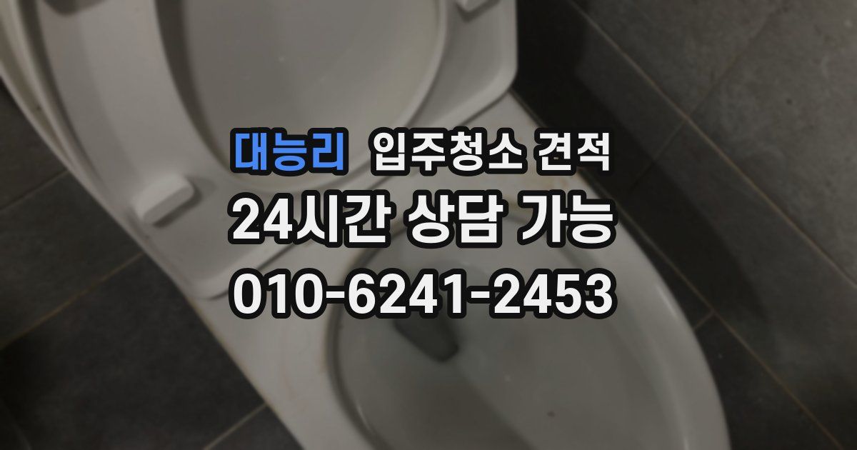 대능리 입주청소 견적
