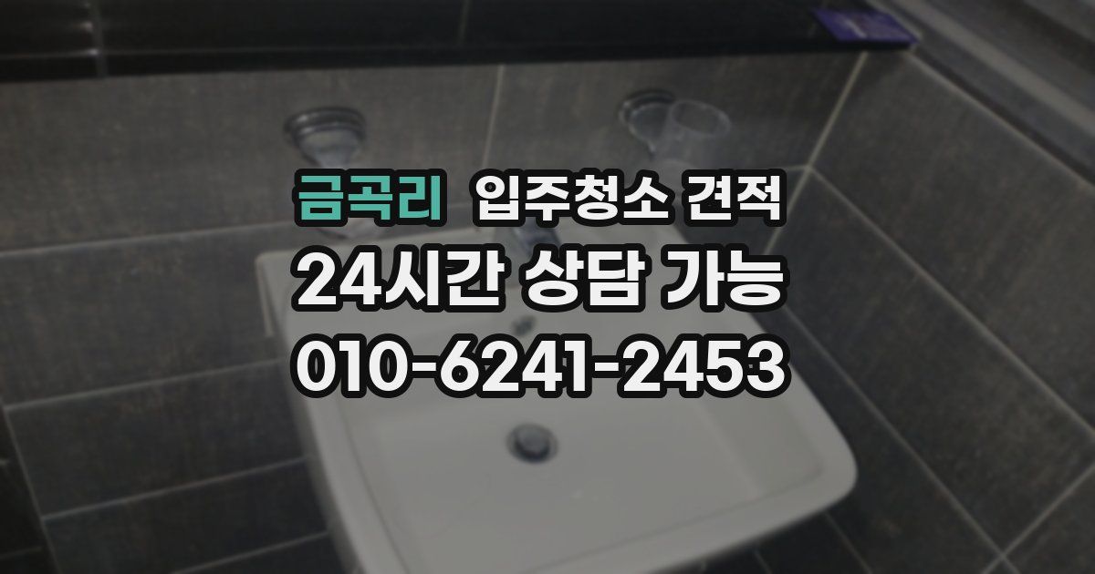 금곡리 입주청소 견적