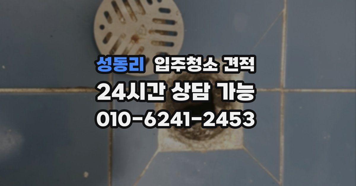 성동리 입주청소 견적