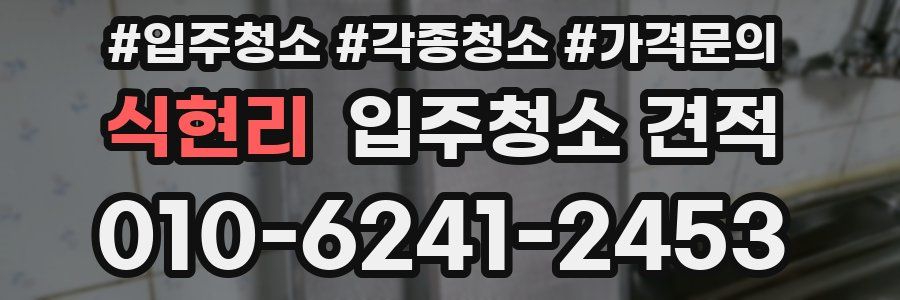 식현리 입주청소 견적