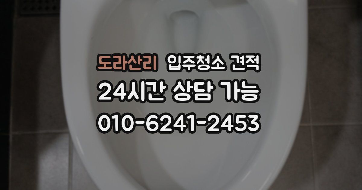 도라산리 입주청소 견적