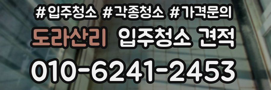 도라산리 입주청소 견적