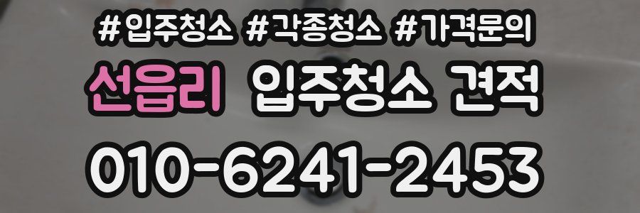 선읍리 입주청소 견적