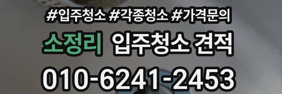 소정리 입주청소 견적