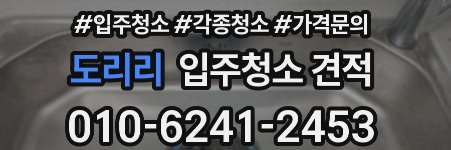 도리리 입주청소 견적