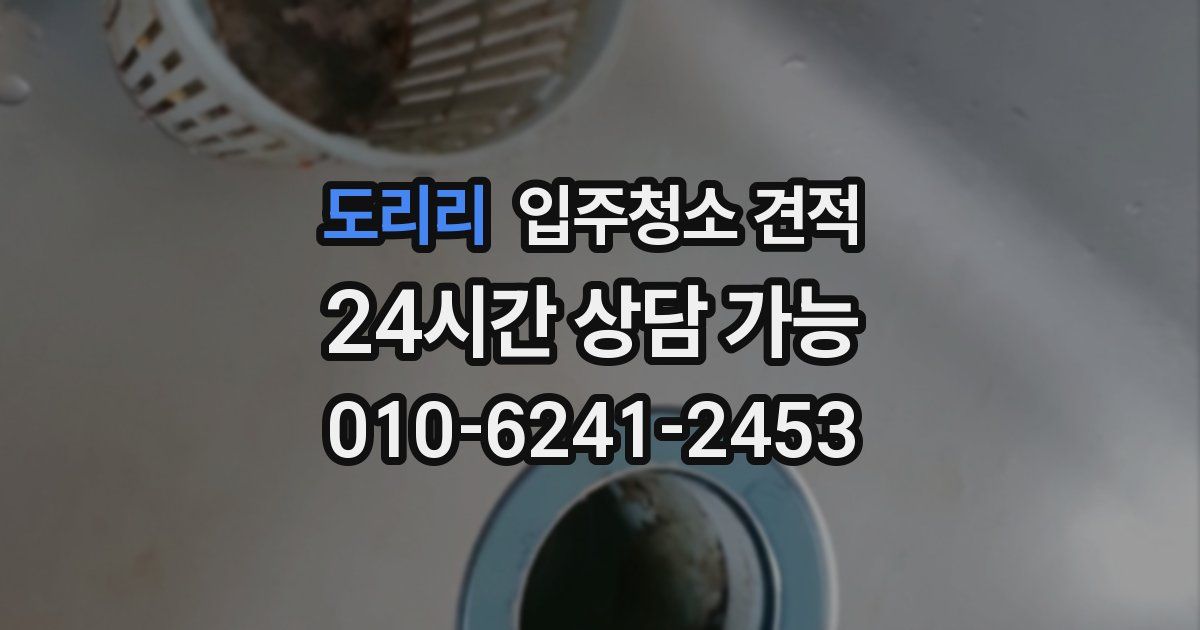 도리리 입주청소 견적