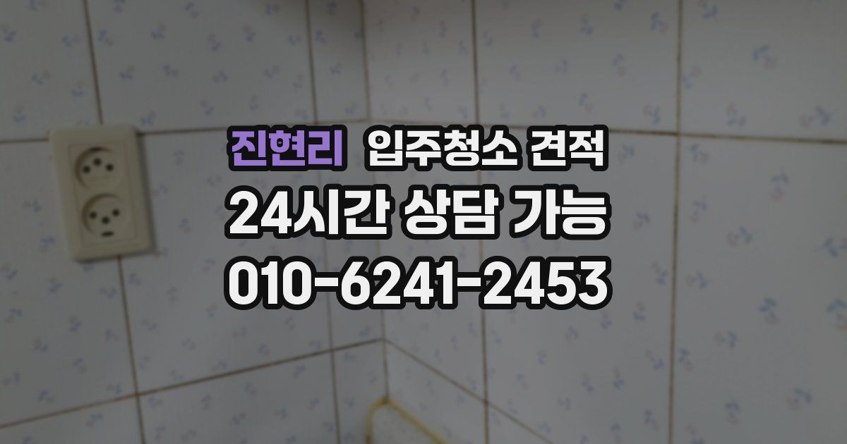 진현리 입주청소 견적