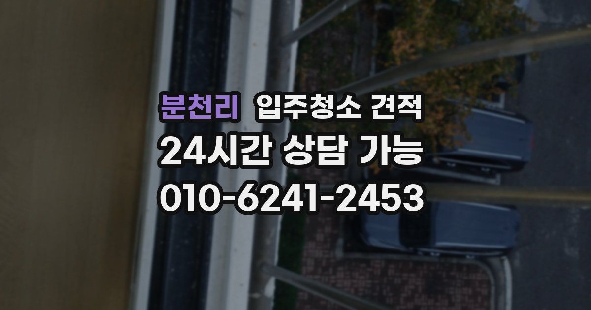 분천리 입주청소 견적
