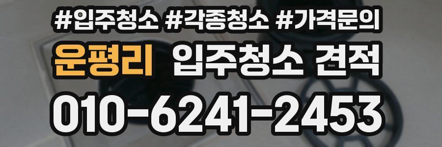 운평리 입주청소 견적