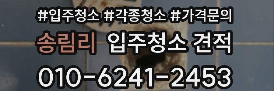 송림리 입주청소 견적
