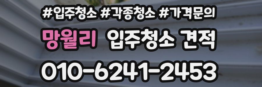 망월리 입주청소 견적