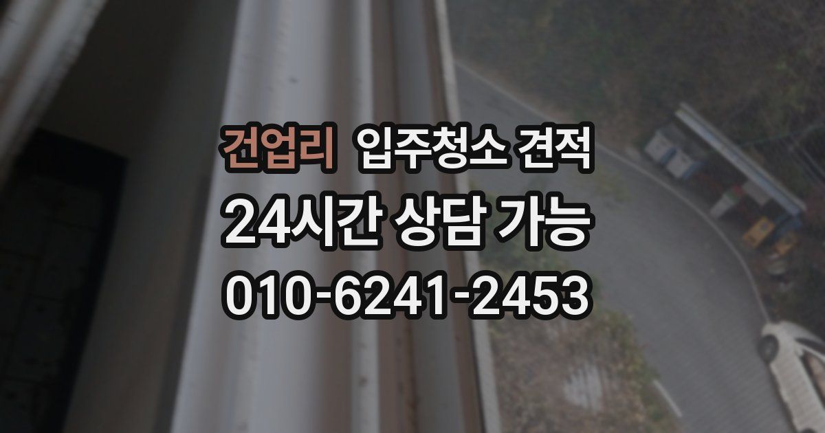 건업리 입주청소 견적