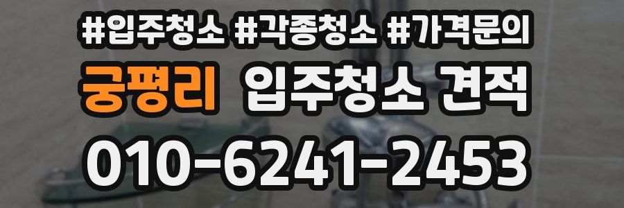 궁평리 입주청소 견적