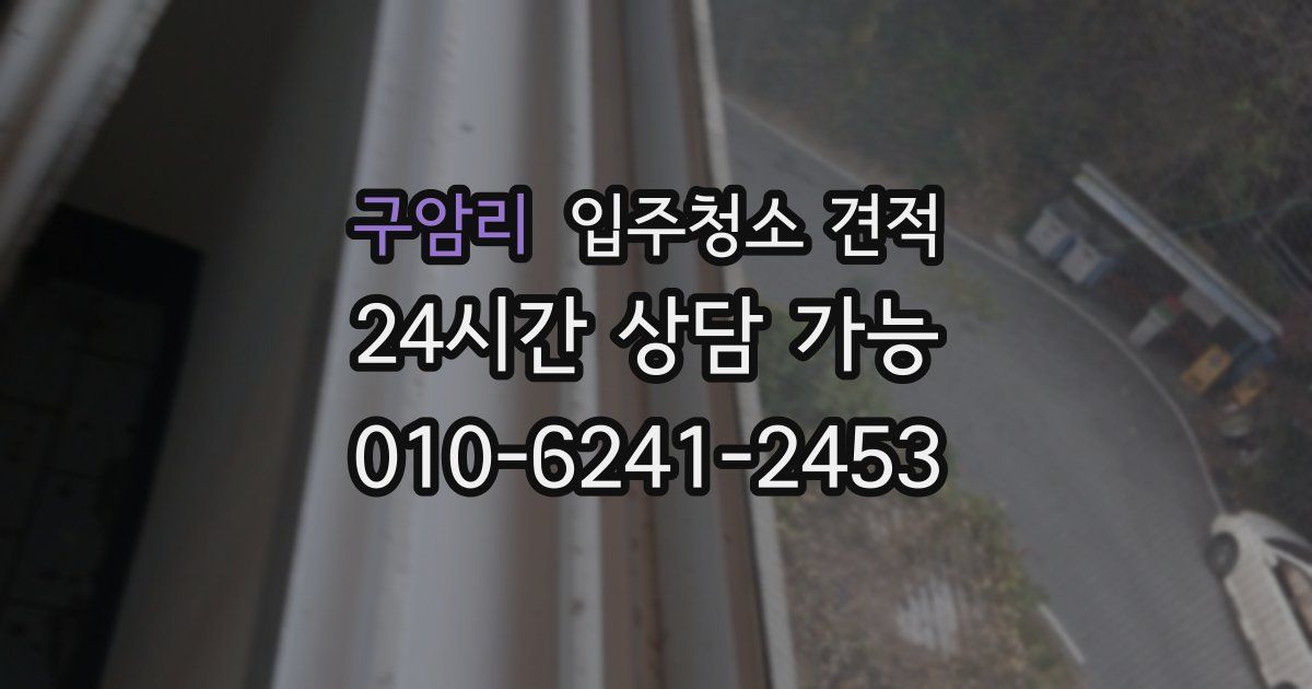 구암리 입주청소 견적