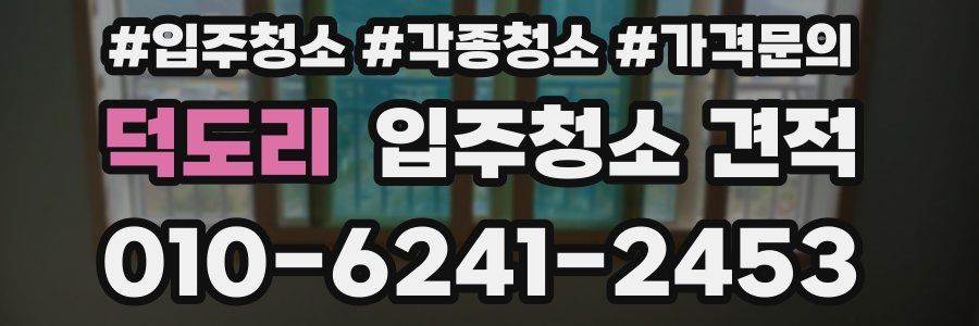 덕도리 입주청소 견적