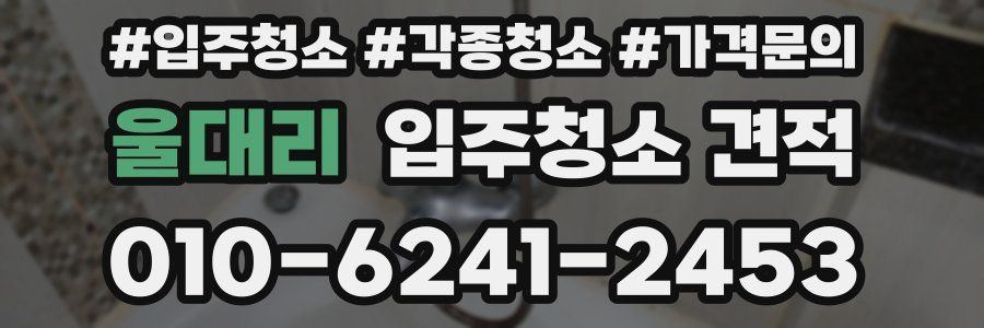 울대리 입주청소 견적