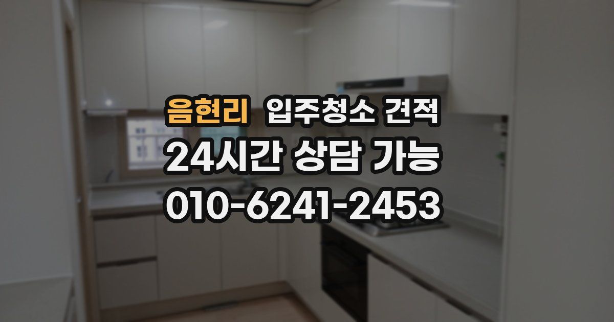 음현리 입주청소 견적