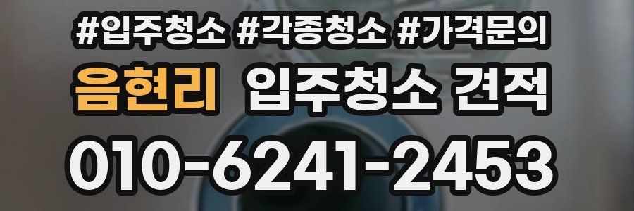 음현리 입주청소 견적