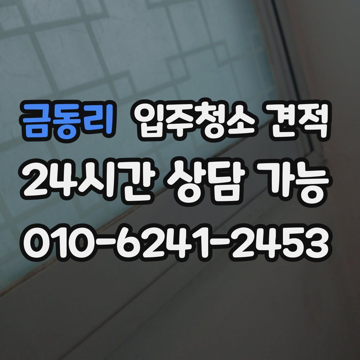 금동리 입주청소 견적
