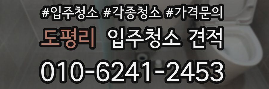 도평리 입주청소 견적