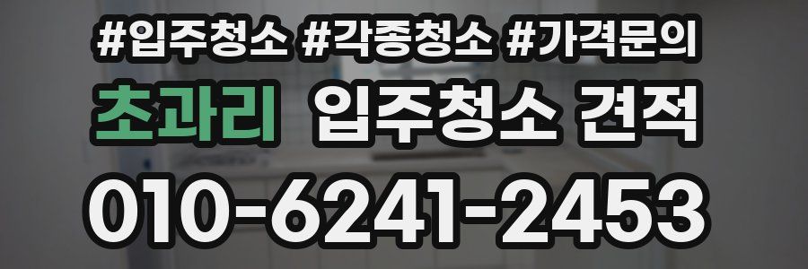 초과리 입주청소 견적