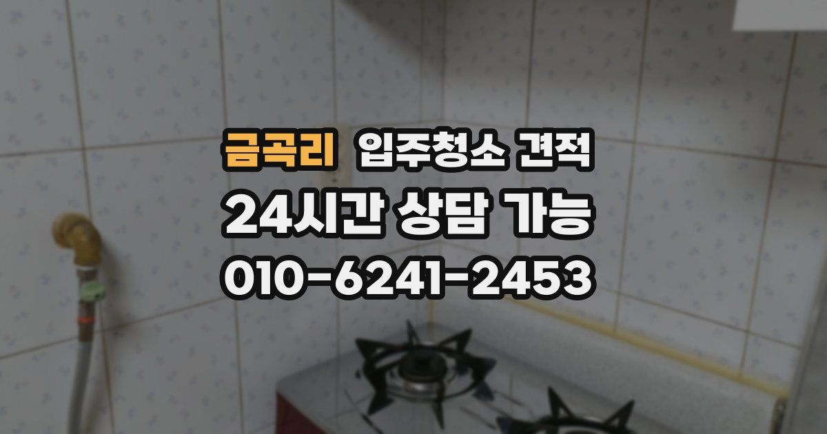 금곡리 입주청소 견적