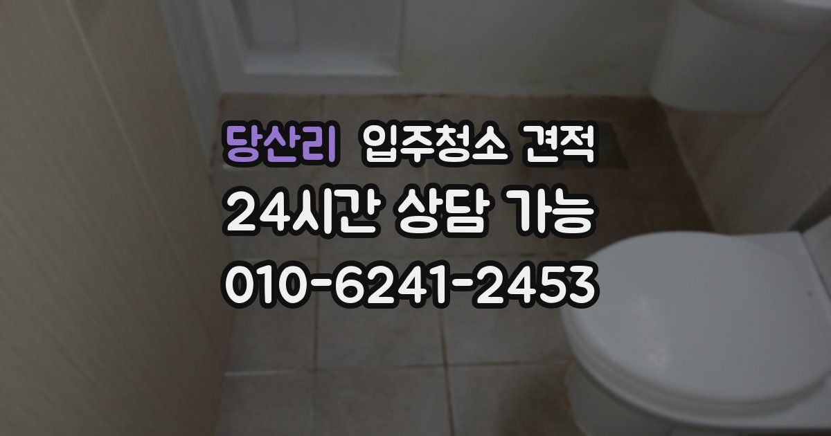 당산리 입주청소 견적