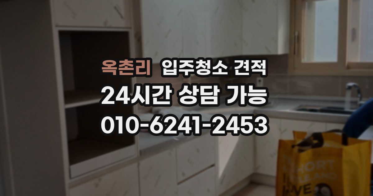 옥촌리 입주청소 견적