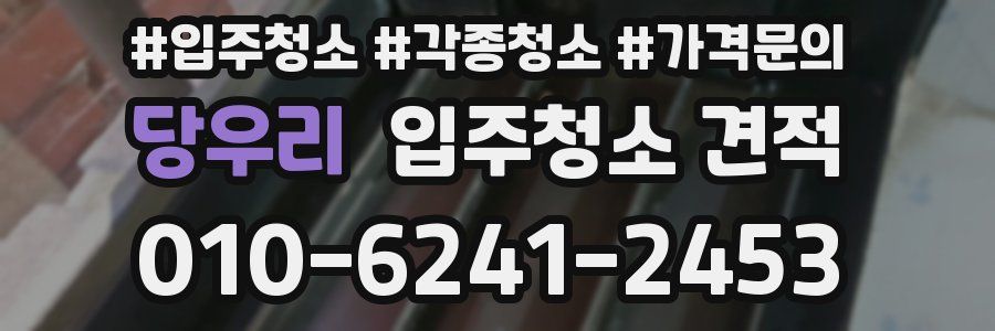 당우리 입주청소 견적