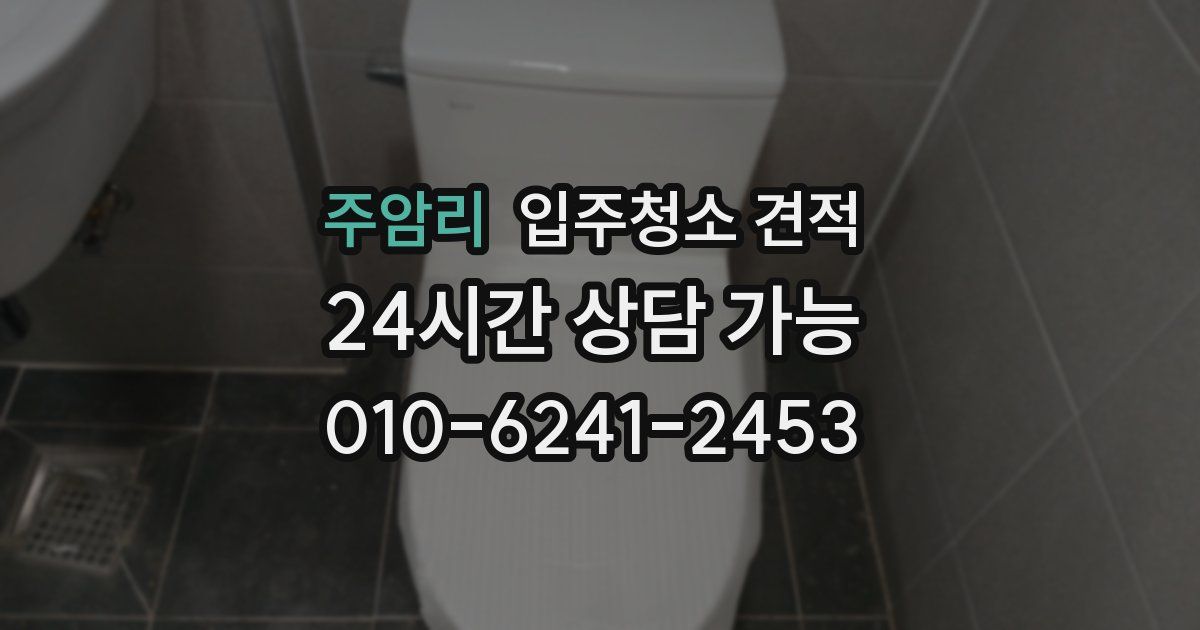 주암리 입주청소 견적