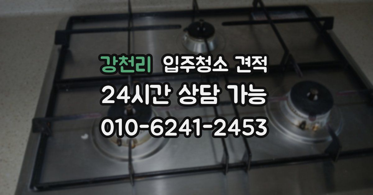 강천리 입주청소 견적
