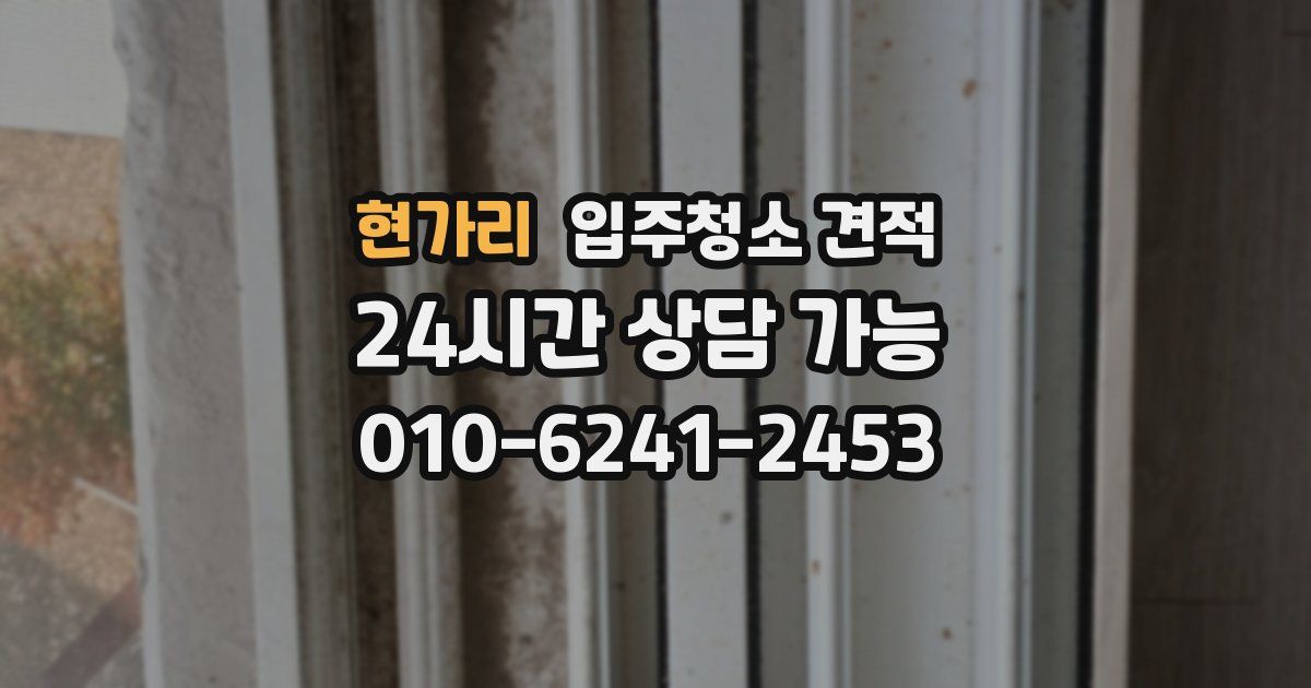 현가리 입주청소 견적