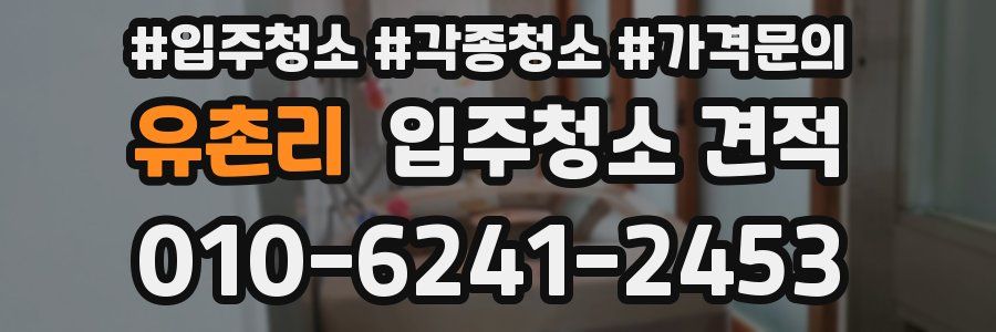 유촌리 입주청소 견적