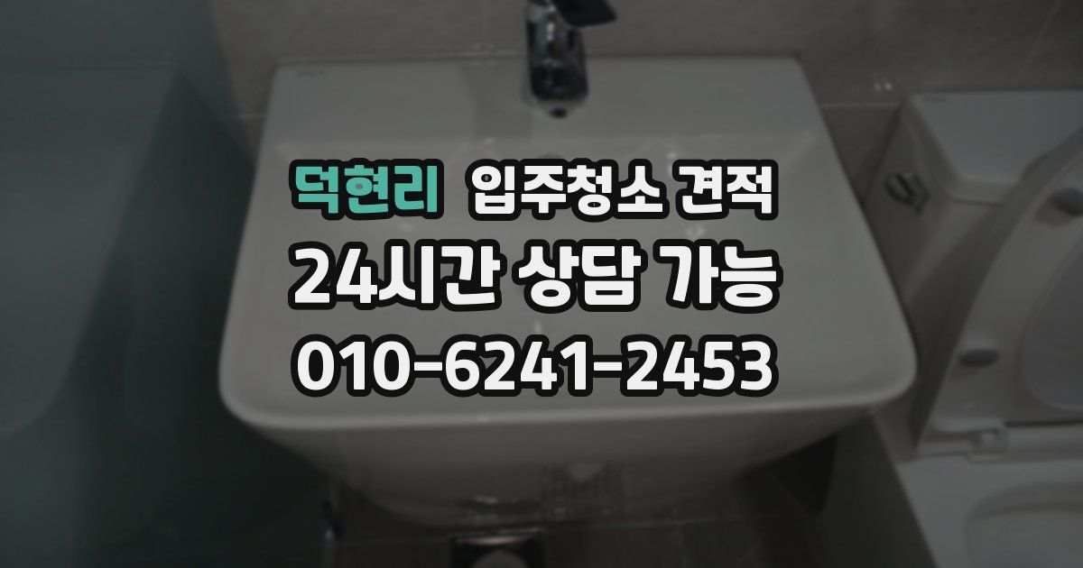 덕현리 입주청소 견적