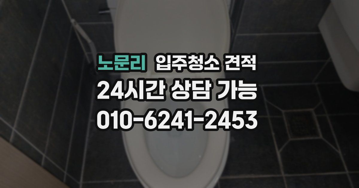 노문리 입주청소 견적