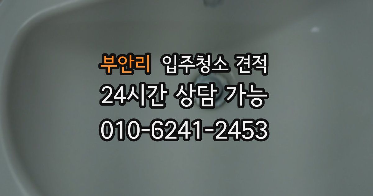 부안리 입주청소 견적
