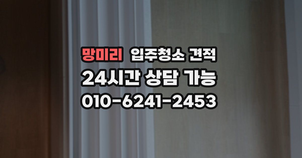 망미리 입주청소 견적
