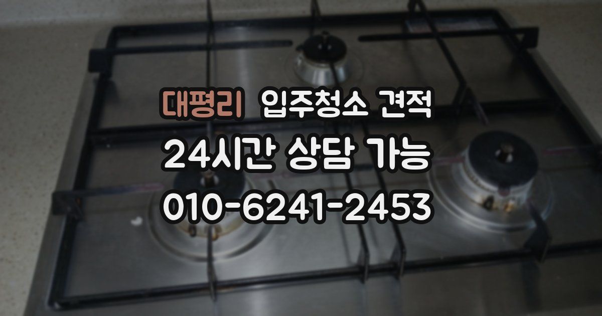 대평리 입주청소 견적