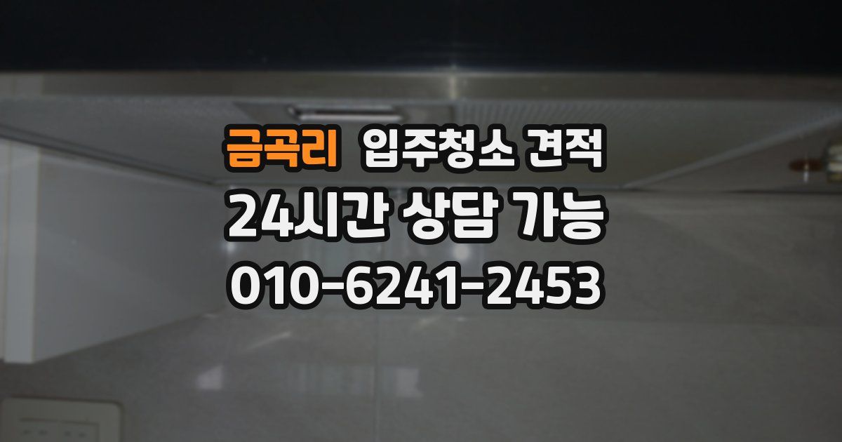 금곡리 입주청소 견적