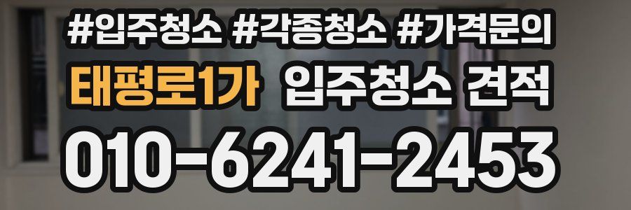 태평로1가 입주청소 견적