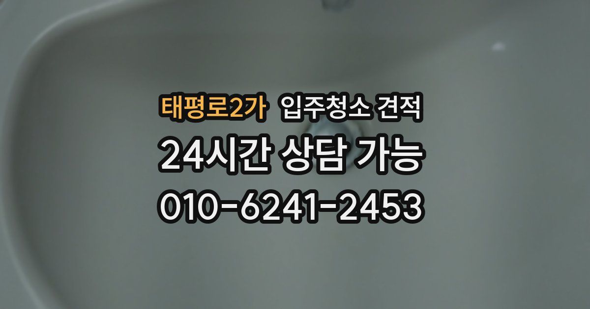태평로2가 입주청소 견적