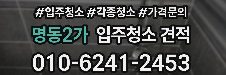 명동2가 입주청소 견적