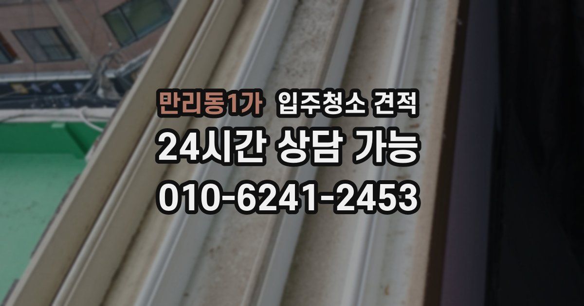 만리동1가 입주청소 견적