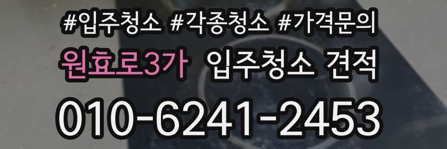 원효로3가 입주청소 견적